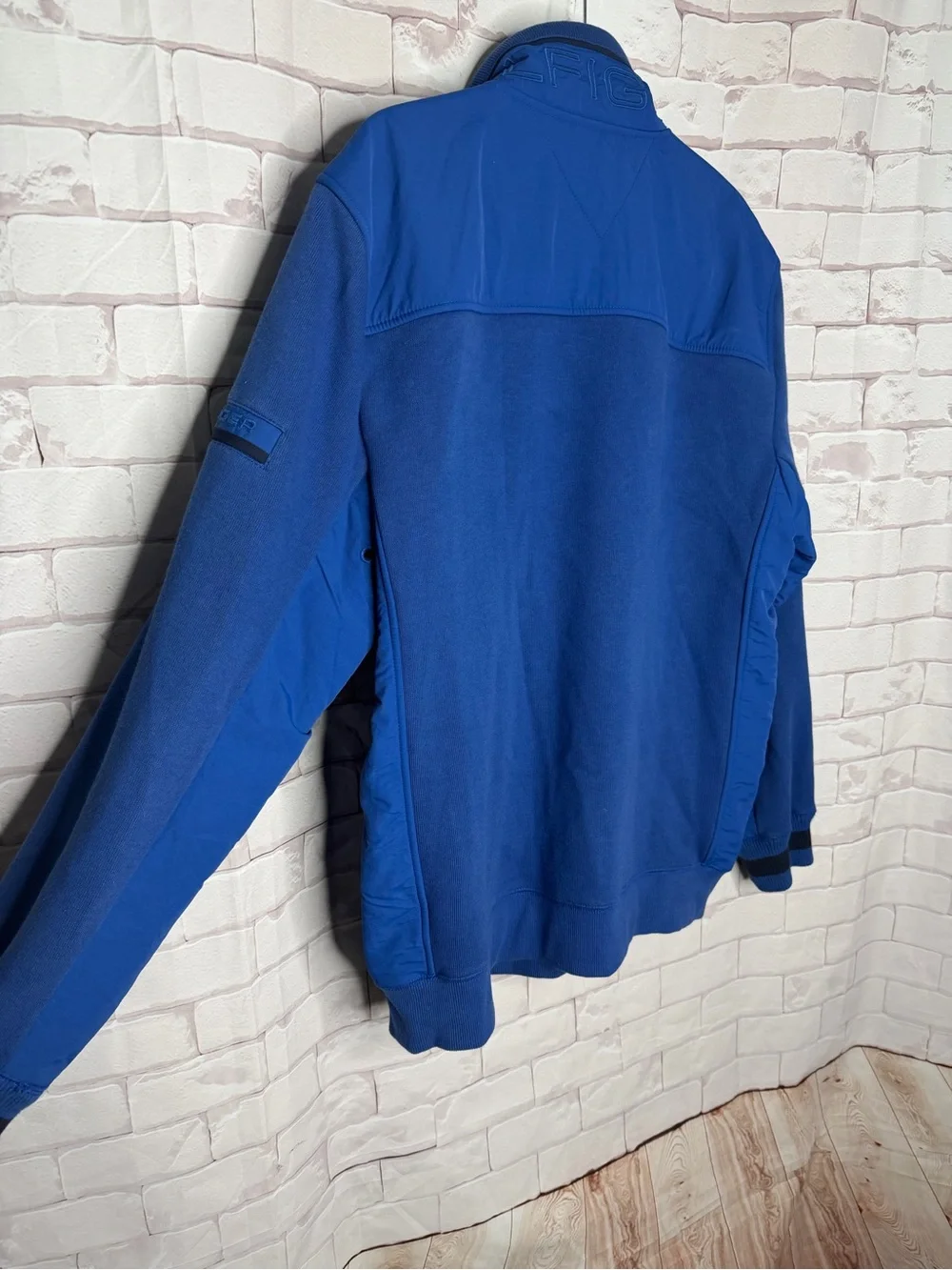 Vintage Tommy Hilfiger Blue Full Zip Track Jacket XL Athletic Casual Layer